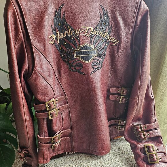Harley-Davidson Jackets & Blazers - Genuine Leather Embroidered Harley Davidson Jacket
